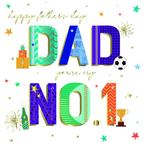 Picture of HAPPY FATHERS DAY DAD YOURE MY NO.1 CARD